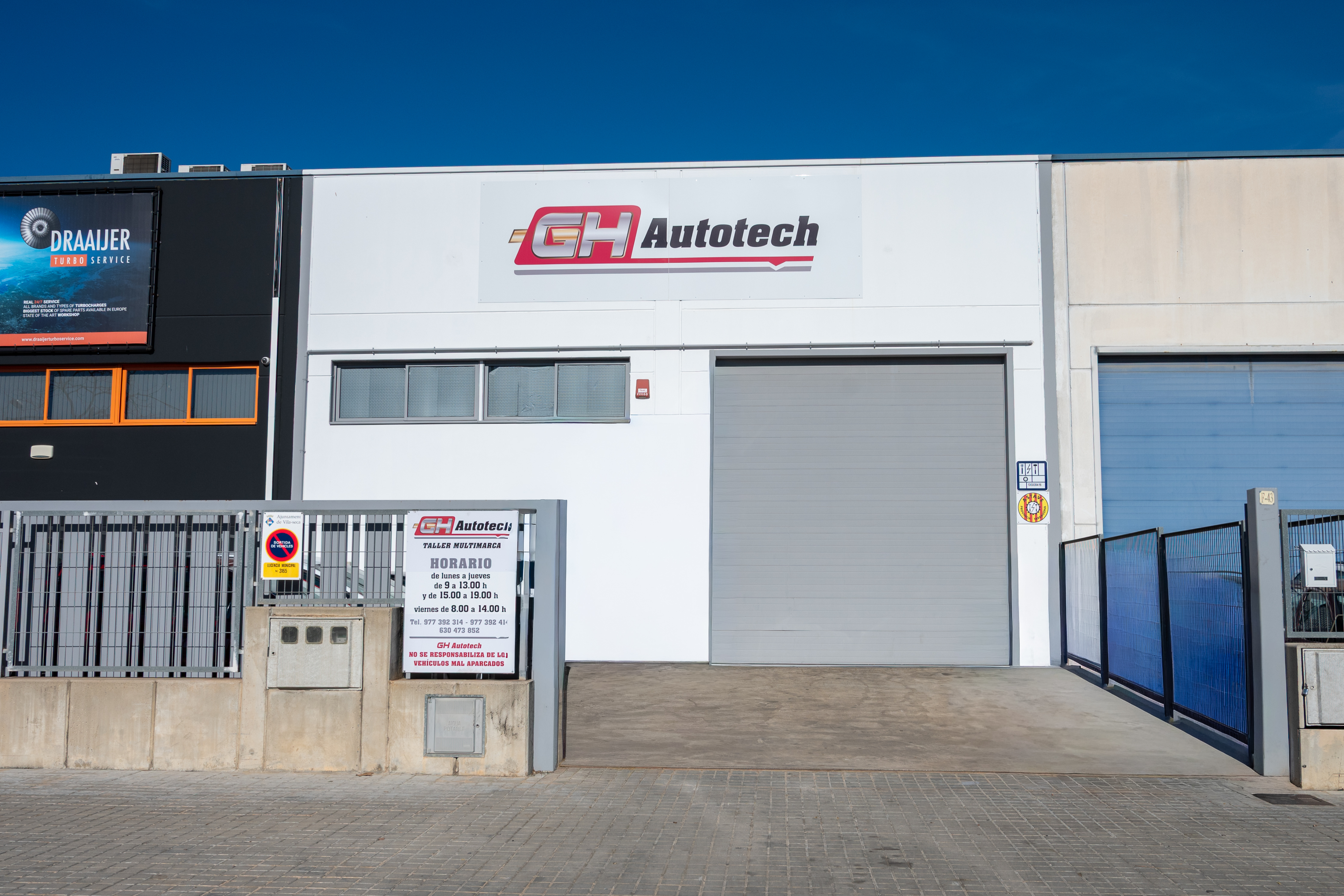 Fachada del taller GHAutotech
